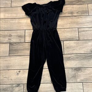 GAP Black Velvet Jumpsuit